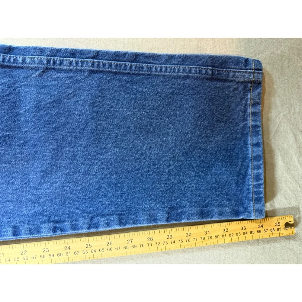 Wrangler Jeans Mens 37x34 Blue Excellent Cowboy Cut 13MWZPW Straight Leg Denim